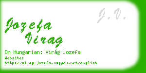 jozefa virag business card