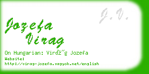 jozefa virag business card